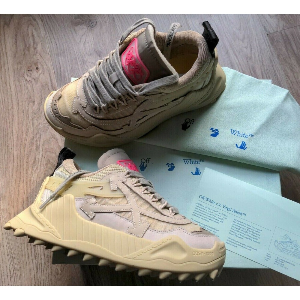 Off-White Virgil Abloh chunky sneakers Odsy 1000 Monotone